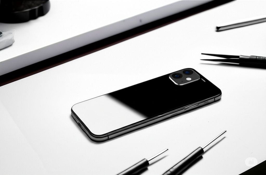 Celular com traseira consertada